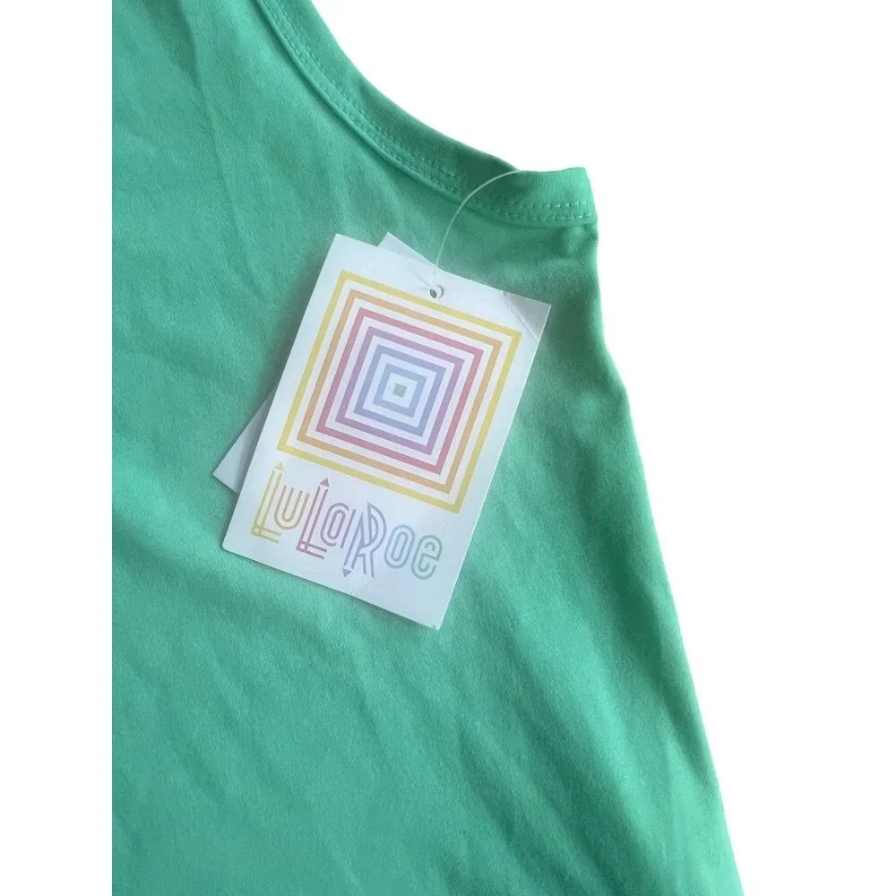 Lularoe Nicki Mint Green Sleeveless Fit & Flare A-Line Dress Womens Large - Picture 10 of 16